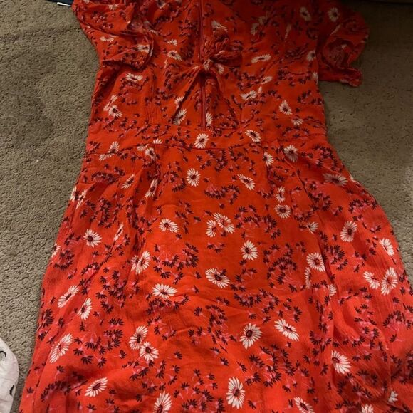 Free People Jinx Floral Mini Dress Romper Size 4 - Picture 8 of 12